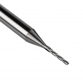 CA20-L - VHM Fräser mit 20° Spiralverzahnung | linksspiralisiert | Ø 0.50 | SL 3mm CA20-L - VHM Fräser mit 20° Spiralverzahnung | linksspiralisiert | Ø 0.50 | SL 3mm